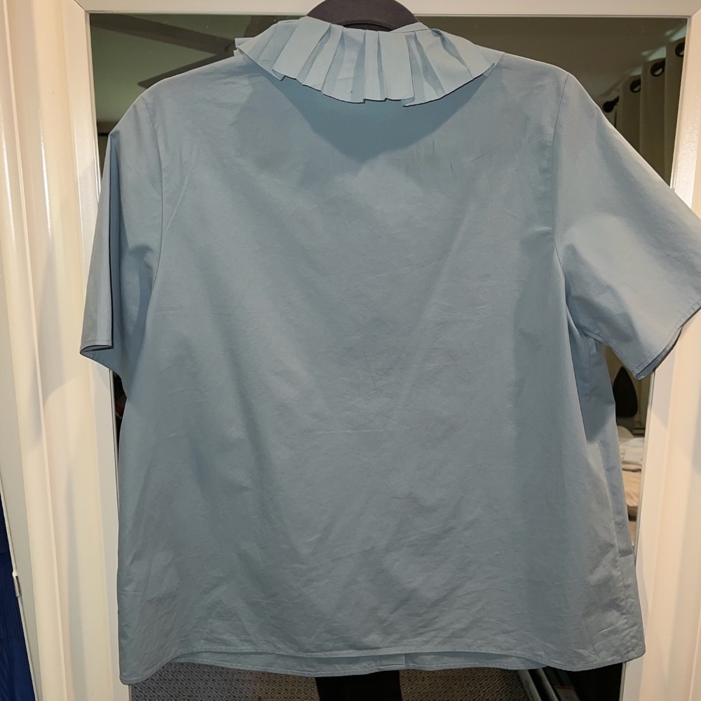 COS Light Blue Peter Pan Collar Blouse - Picture 6 of 6